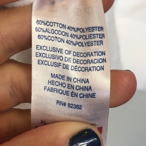 Champion Embroidered Crewneck Sweatshirt White XL NWT - Picture 7 of 7